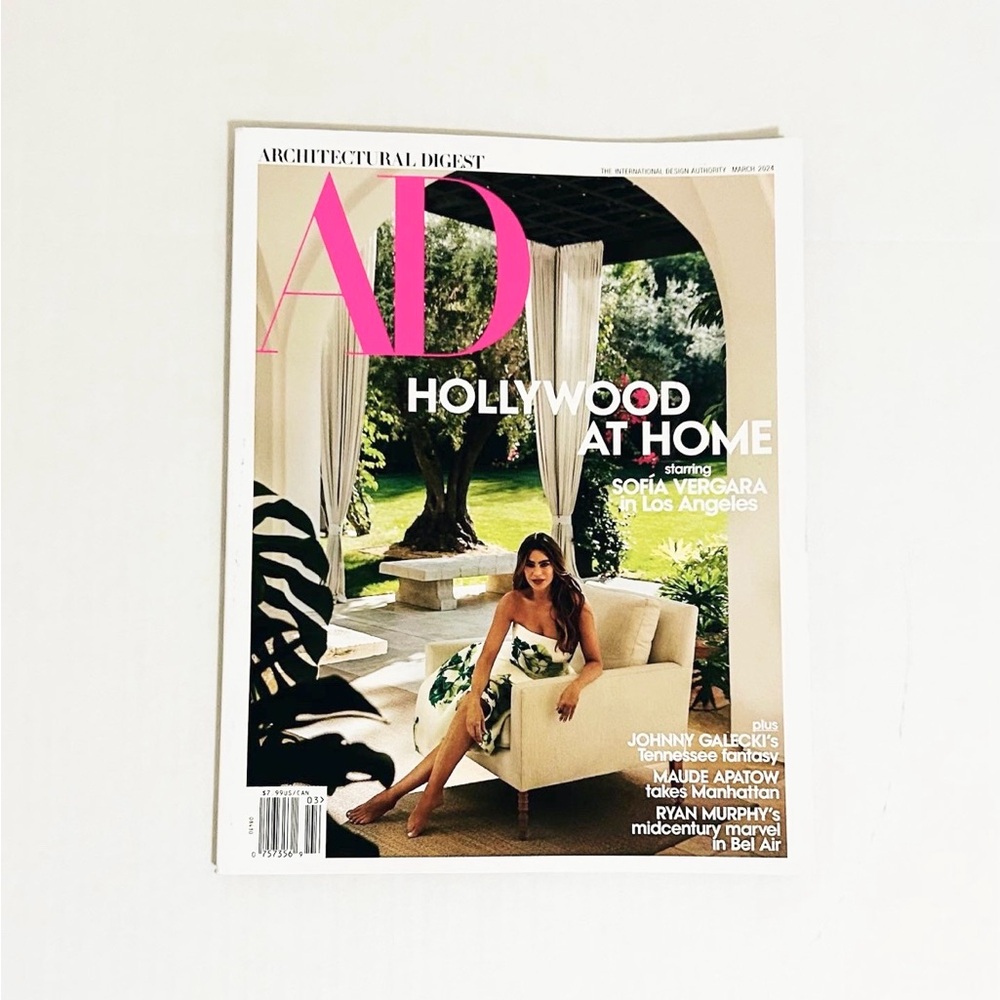 ⭐️5 For 25⭐️ Architectural Digest Magazine - March 2024 - Sofia Vergara
